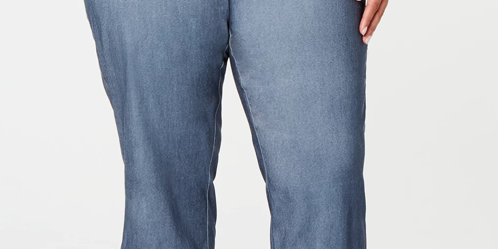 Charter Club Women's Tummy Control Skinny Pants Blue Size 22W