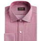Tasso Elba Men's Classic/Regular-Fit Non-Iron Supima Cotton Herringbone Solid French Cuff Dress Shirt Red Size 34-35
