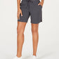 Ideology Women's 7 Woven Shorts Grey Size Large