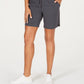 Ideology Women's 7 Woven Shorts Grey Size Large