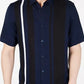 Alfani Men's Regular Fit Bowler Stripe Print Shirt Navy Size XXX-Large