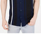 Alfani Men's Regular Fit Bowler Stripe Print Shirt Navy Size XXX-Large