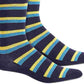 Alfani Men's Multi-Stripe Socks Navy Size Regular