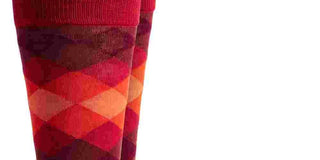 Alfani Men's Ombre Diamond Socks Red Size Regular