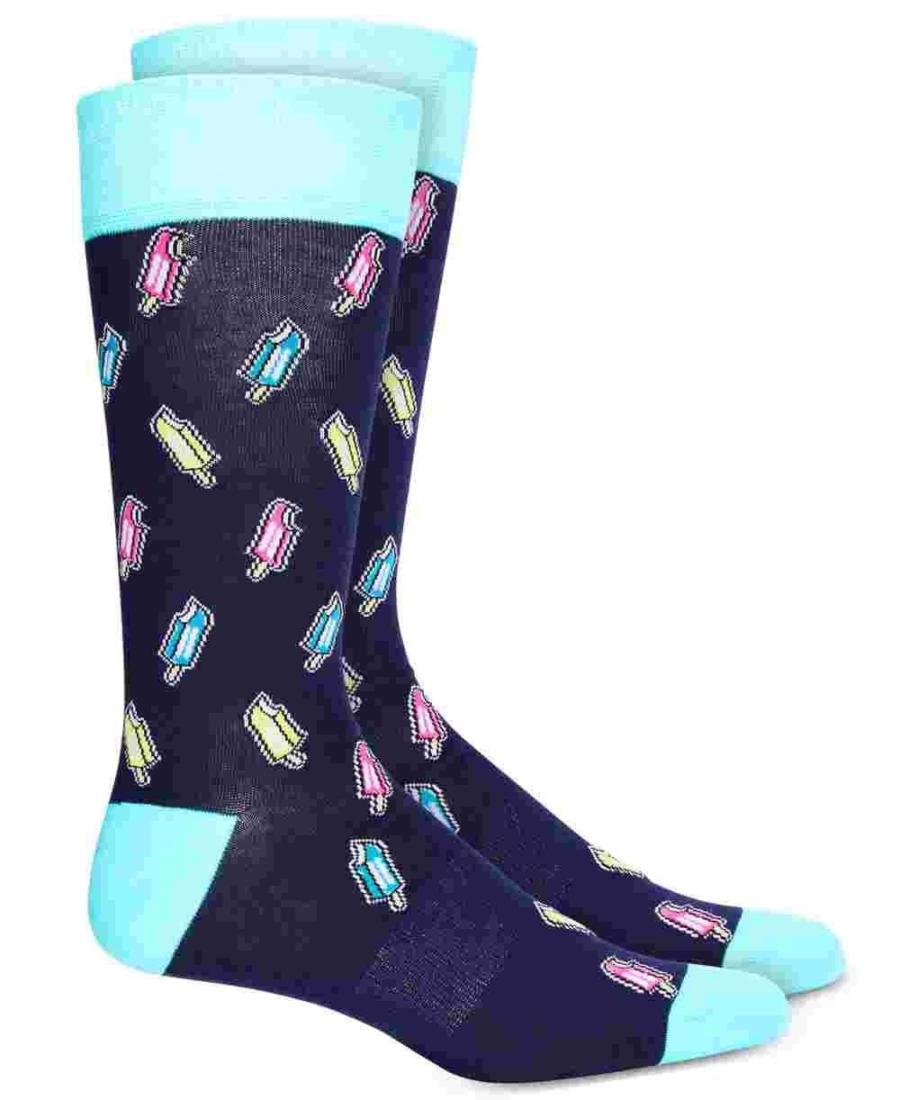 Bar III Men's Ice Pops Socks Navy Size Regular