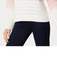 INC International Concepts Women's Ombre Cable Knit Sweater White Size X-Small