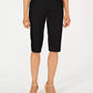 Charter Club Women's Mid Rise Knee Length Shorts  Black Size 8