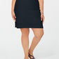 Charter Club Women's Plus Size Pull-On Skirt  Bright Blue Size Petite Small