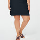 Charter Club Women's Plus Size Pull-On Skirt  Bright Blue Size Petite Small