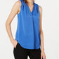 Alfani Women's V Neck Tank Top Blue Size Petite Small-Medium