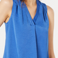 Alfani Women's V Neck Tank Top Blue Size Petite Small-Medium