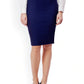 INC International Concepts Women's Solid Scuba Pencil Skirt Navy Size XX-Large