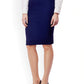 INC International Concepts Women's Solid Scuba Pencil Skirt Navy Size XX-Large