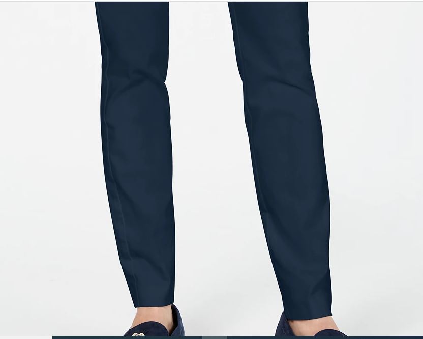 Charter Club Women's Chelsea Stretch Twill Pants Blue Size 10