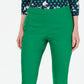 Charter Club Women's Chelsea Stretch Twill Skinny Pants Green Size 2 Petite