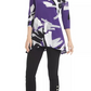 Alfani Women's Petite Printed Swing Top Purple Size X-Large
