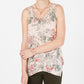 Style & Co Women's Printed Tank Top Pink Size Petite Medium