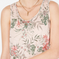 Style & Co Women's Printed Tank Top Pink Size Petite Medium