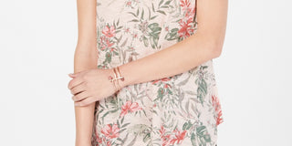 Style & Co Women's Printed Tank Top Pink Size Petite Medium