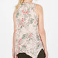 Style & Co Women's Printed Tank Top Pink Size Petite X-Large