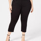 INC International Concepts Women's Incfinity Cropped Skinny Jeans Blue Size 22W