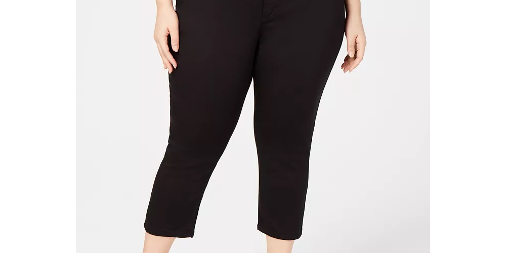 INC International Concepts Women's Incfinity Cropped Skinny Jeans Blue Size 22W