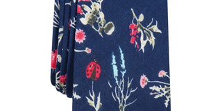 Bar III Men's Anson Floral Tie Navy Size Regular