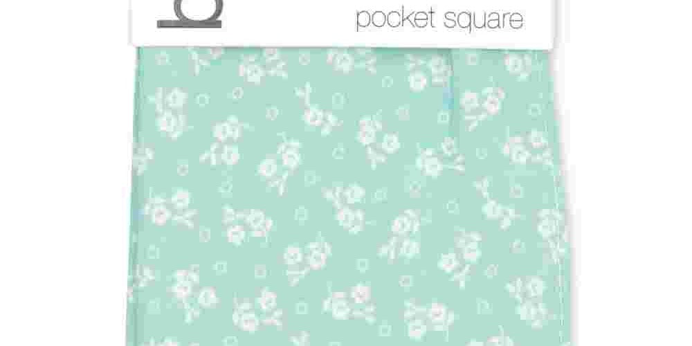 Bar III Men's Talbot Floral Business Pocket Square Navy Size Regular