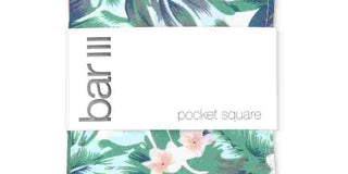 Bar III Men's Davis Floral Pocket Square White Size Regular