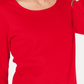 Karen Scott Women's Cotton Scoop Neck Top Red Size Petite Medium