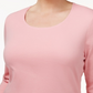 Karen Scott Women's Plus Size Cotton Scoop-Neck Top Dark Pink Size 0X
