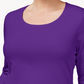 Karen Scott Women's Plus Size Cotton Scoop-Neck Top Purple Size 0x