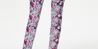 Charter Club Women's Bristol Ankle Floral Print Skinny Jeans Blue Size 8