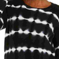 INC International Concepts Women's Cotton Tie-Dye Pullover Top Black Size Small