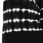 INC International Concepts Women's Cotton Tie-Dye Pullover Top Black Size Small