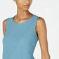 Alfani Women's Asymmetrical Hem Top Blue Size Small