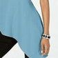 Alfani Women's Asymmetrical Hem Top Blue Size Small