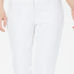 Alfani Women's Cropped Lace Inset Pants White Size 6 Petite