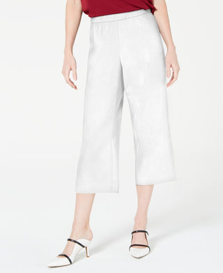 Alfani Women's Pull On Culottes White Size Petite Medium