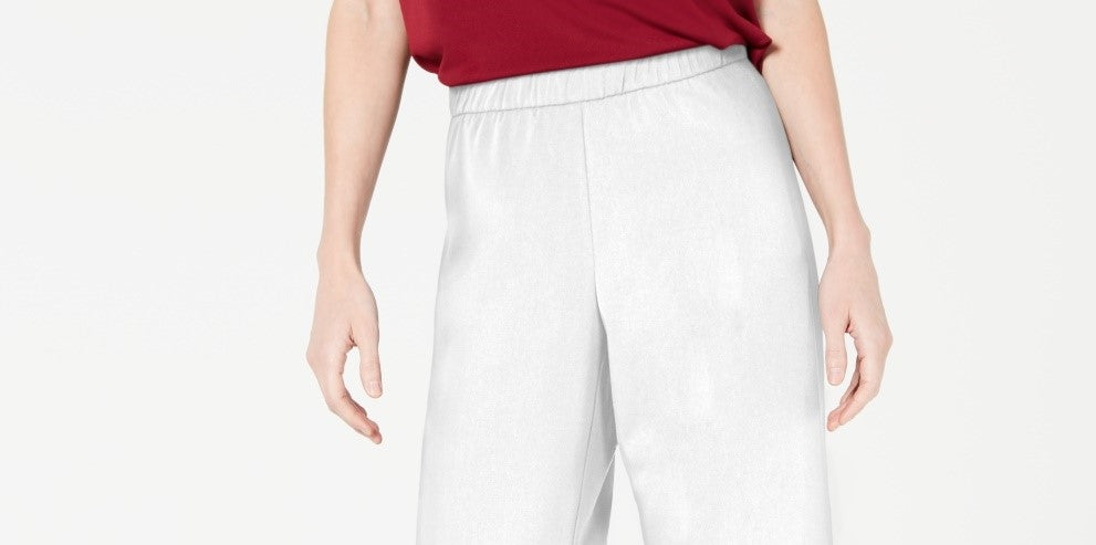 Alfani Women's Pull On Culottes White Size Petite Medium