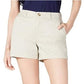 Maison Jules Women's Flat-Front Chino Shorts Beige Size 10