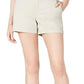 Maison Jules Women's Flat-Front Chino Shorts Beige Size 10