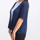 Charter Club Women's Pointelle Open Front Cardigan Blue Size Petite Medium