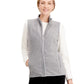 Karen Scott Women's Sport Zip-Up Zeroproof Fleece Vest Gray Size X-Small