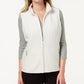 Karen Scott Women's Fleece Zip Front Vest White Size Petite Large