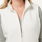 Karen Scott Women's Fleece Zip Front Vest White Size Petite Large