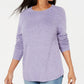 Karen Scott Women's Curved Hem Sweater Blue Size XX-Large