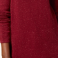 Karen Scott Women's Long Sleeve Curved Hem Sweater Red Size Petite Small-Medium