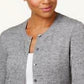 Karen Scott Women's Button-Down Cardigan Gray Size X-Large