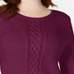 Karen Scott Women's Cable-Knit Sweater Red Size Medium